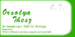 orsolya thesz business card